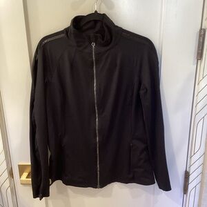 ALO Black Jacket with Mesh Cutouts. Size M